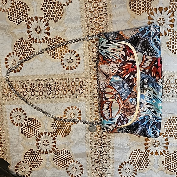 Nine West Handbags - Nine West Butterfly Print Clutch Crossbody Bag Purse